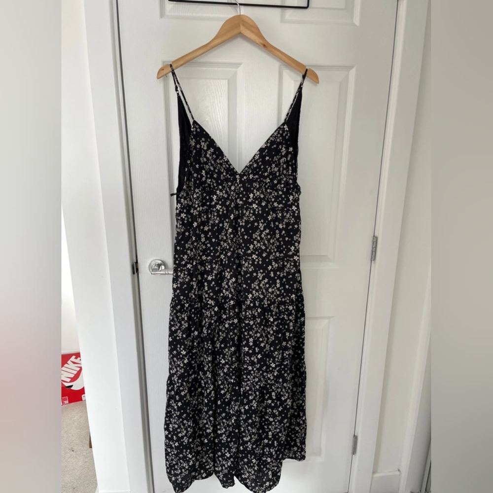 Floral Black Dress
